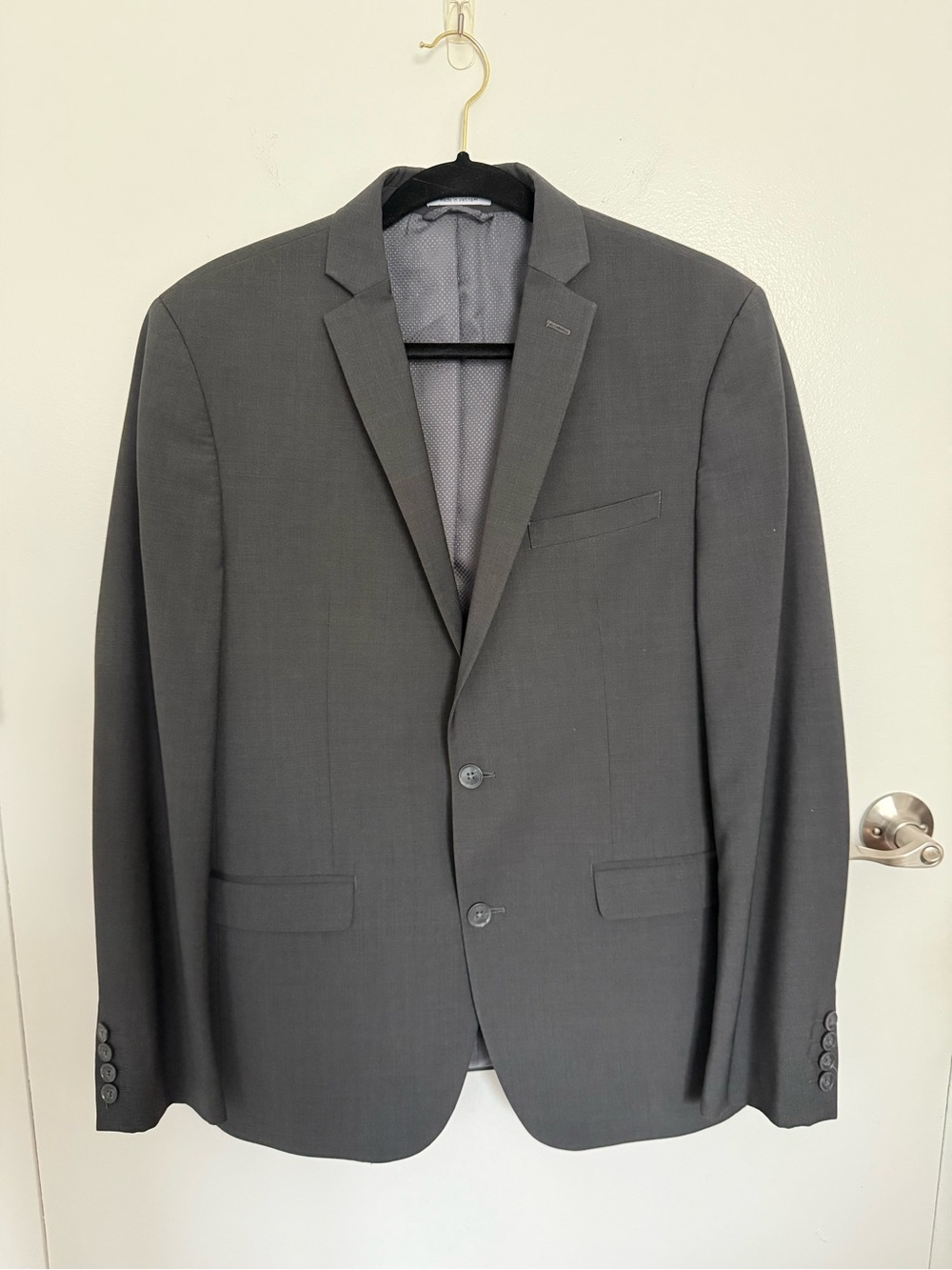 Bar III Men's Dark Gray Suit Set